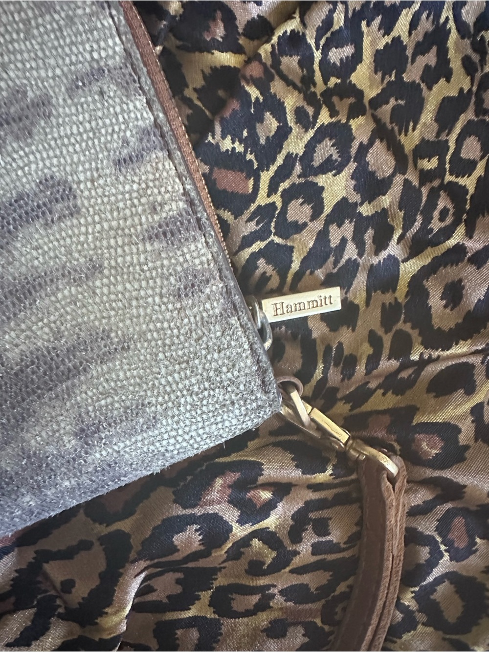 Hammitt Silver Gray Metallic Wristlet Clutch - Picture 3 of 6
